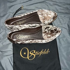 Women’s 9.5-10 Stiefeld cowhide mules. Never worn